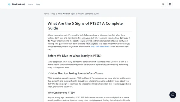 What Are the 5 Signs of PTSD? A Complete Guide